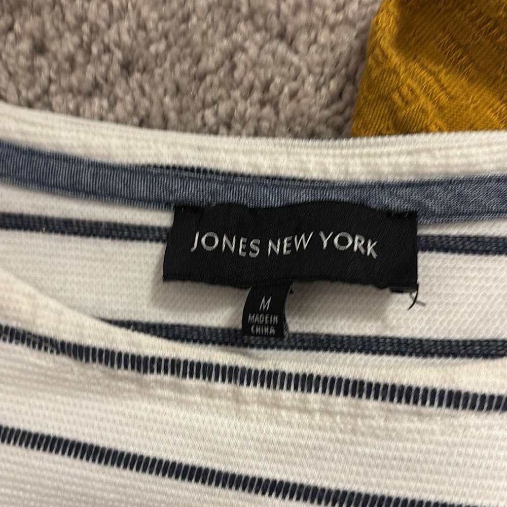 Women’s Sweater Set- Striped Cream - Picture 6 of 6